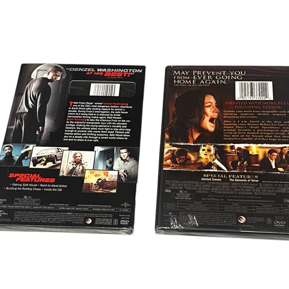 New in Packaging Bundle- Safe House and The Strangers DVD Set - Picture 2 of 3